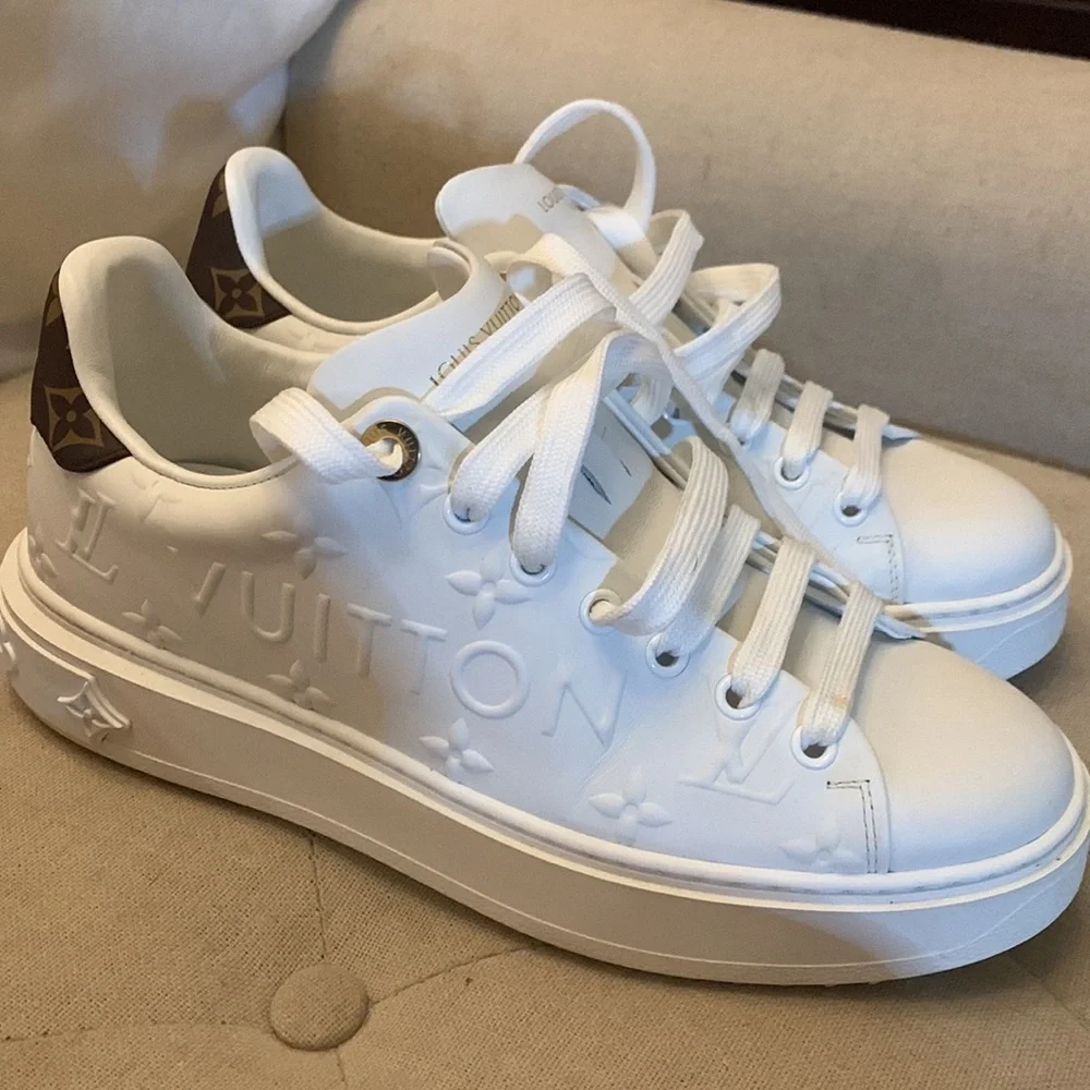 louis vuitton time out sneaker white 38 - Picture 4 of 7